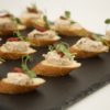 канапе с копченой курицей